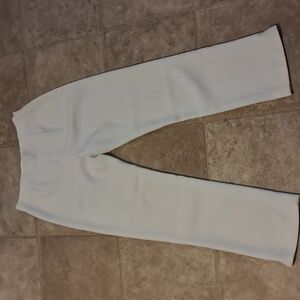 Sharon Young Ivory Pants w/side Zip Size 2